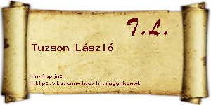 Tuzson László névjegykártya